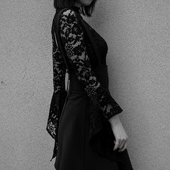 Gothic Women Lolita Dress Lace Bodysuits Vintage Women Punk Lolita Overalls Dress 2PCS Suits Women Sets Cosplay Lolita Costume